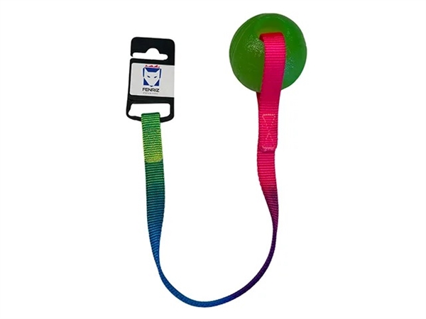 Grøn Fenriz Flydebold Med Snor - Fenriz Dogtoys  - 5708043412686