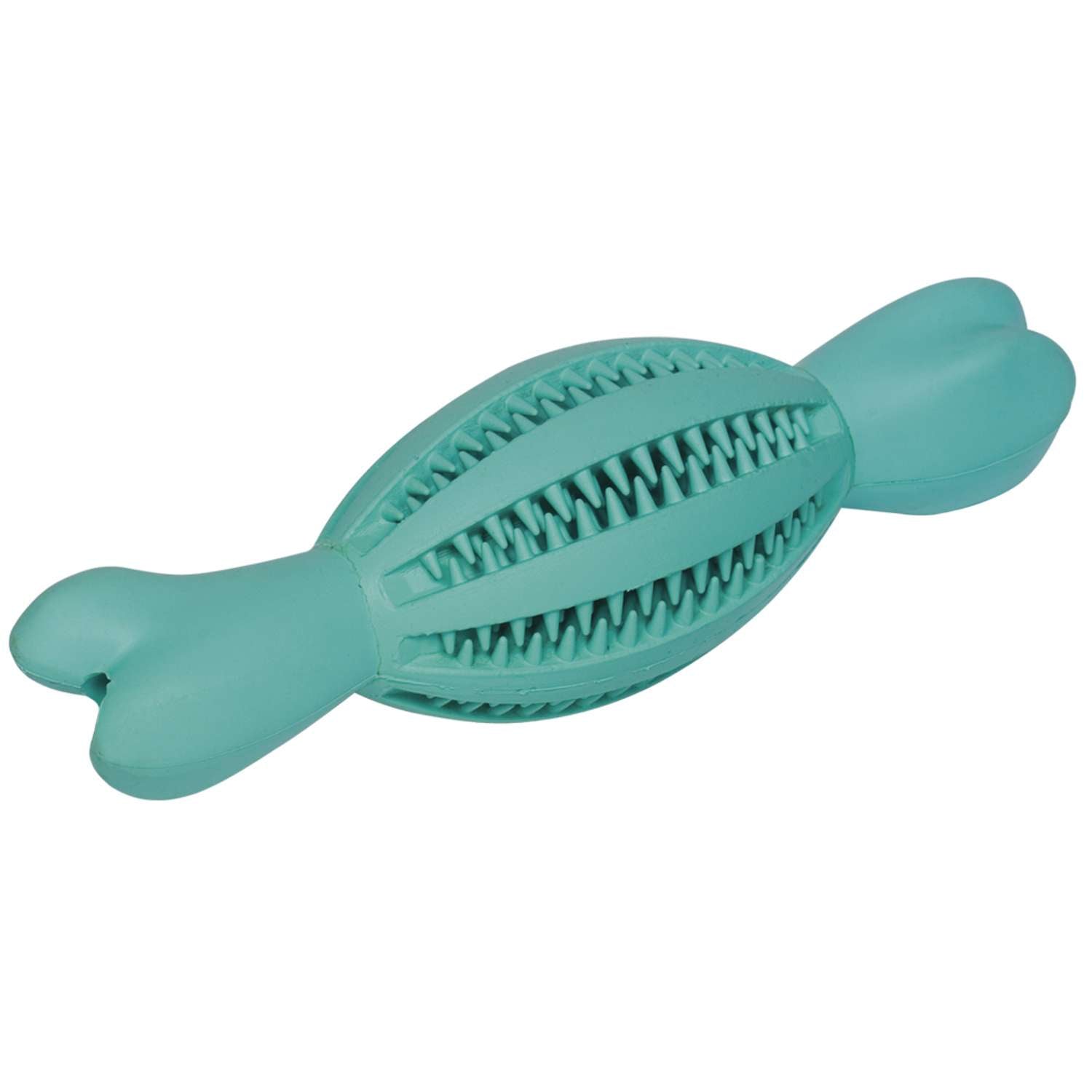 Gummi Rugbybold Med Ben Dental Line - Nobby Dogtoys