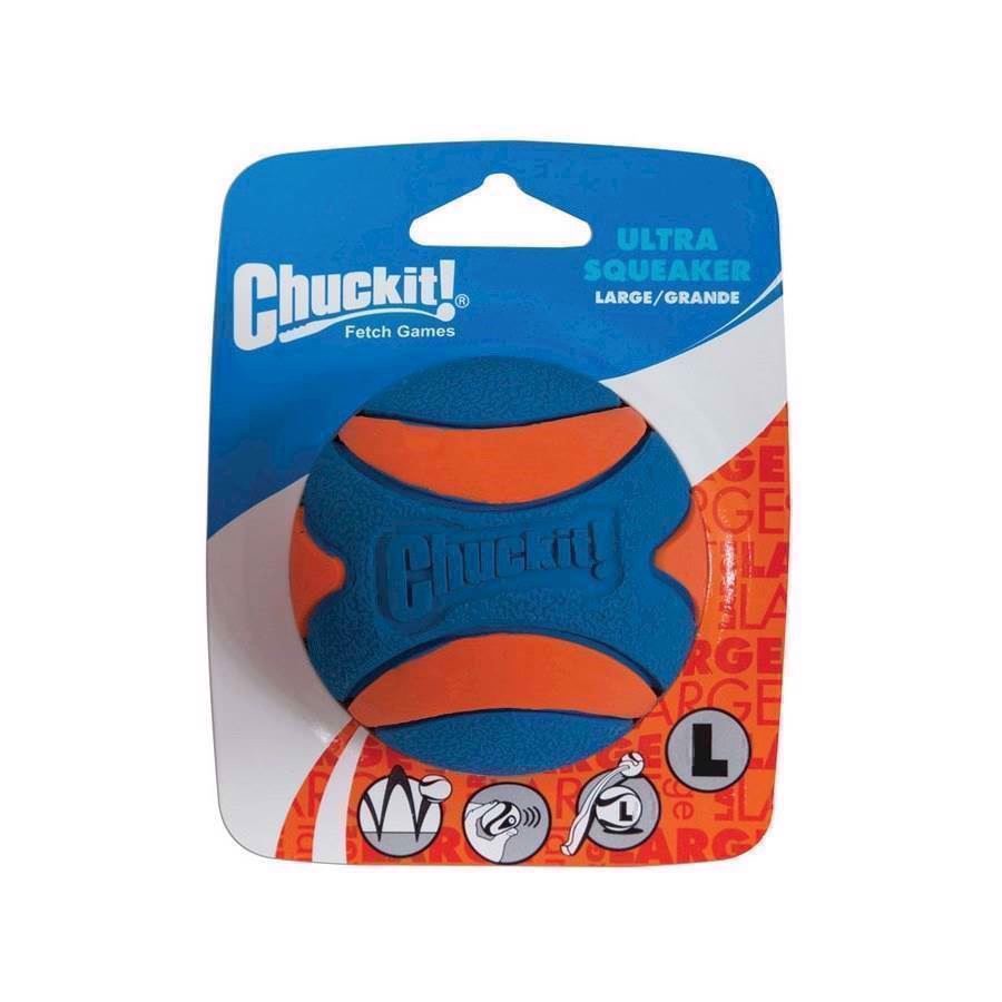 Chuckit Ultra Squeaker Ball Medium - Chuckit Dogtoys  - 029695520686