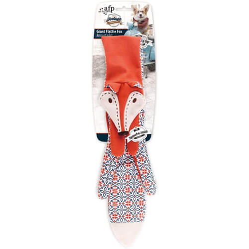 Gigant Flattes Fox Med Piv - Pawise Dogtoys  - 847922048099