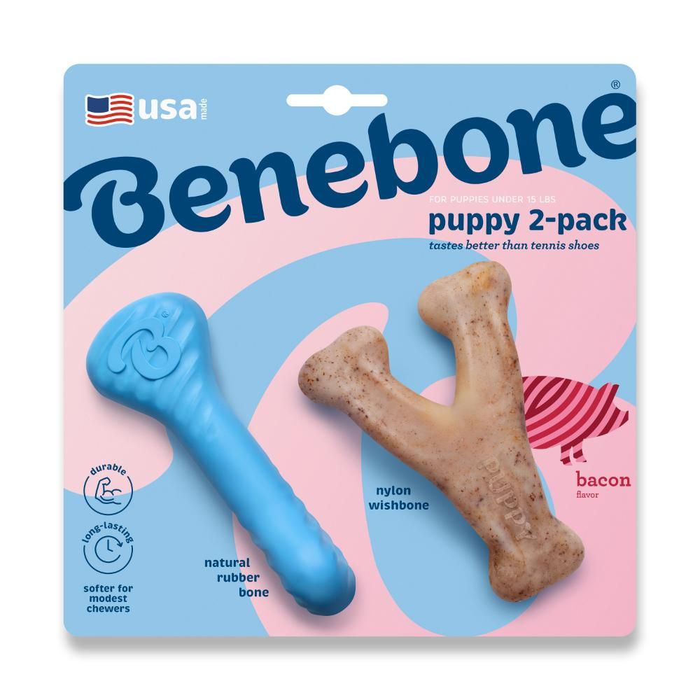 Benebone Pack Tyggelegetøj Til Hvalpe - By Doodle Dog Dogtoys